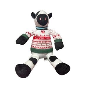 Chick-fil-A Eat Mor‎ Chikin Cow Plush Holiday Sweater Cow 2020 CFA